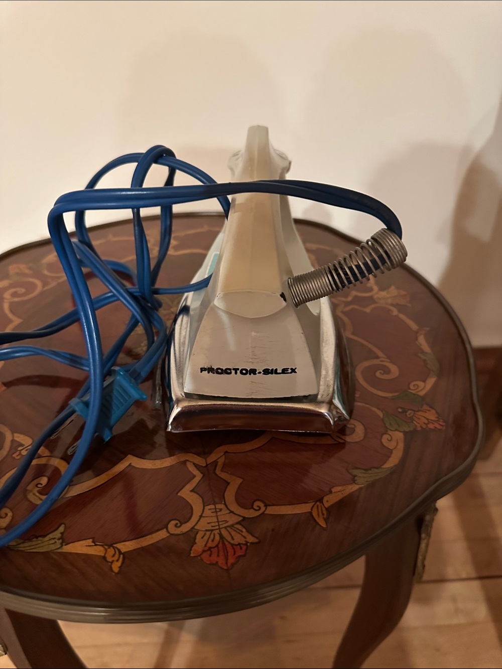 Proctor-Silex Blue and Chrome Hand Iron - Home Storage & Organization